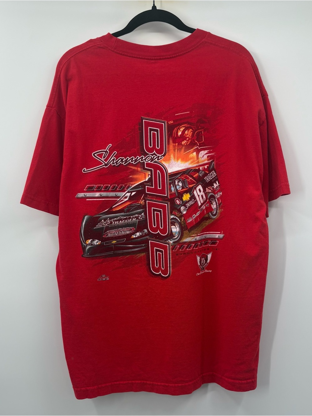 Red Short Sleeve Racing Graphic Tee - Unbranded